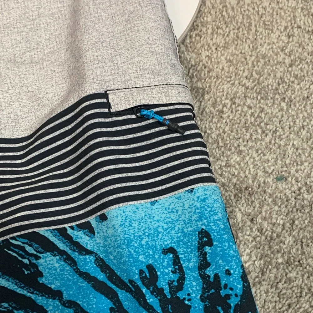Quiksilver Kids‎ Swim Trunks - Gray and Blue